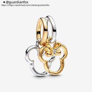 Pandora Disney Mickey Mouse & Minnie Mouse Splittable Dangle Charm